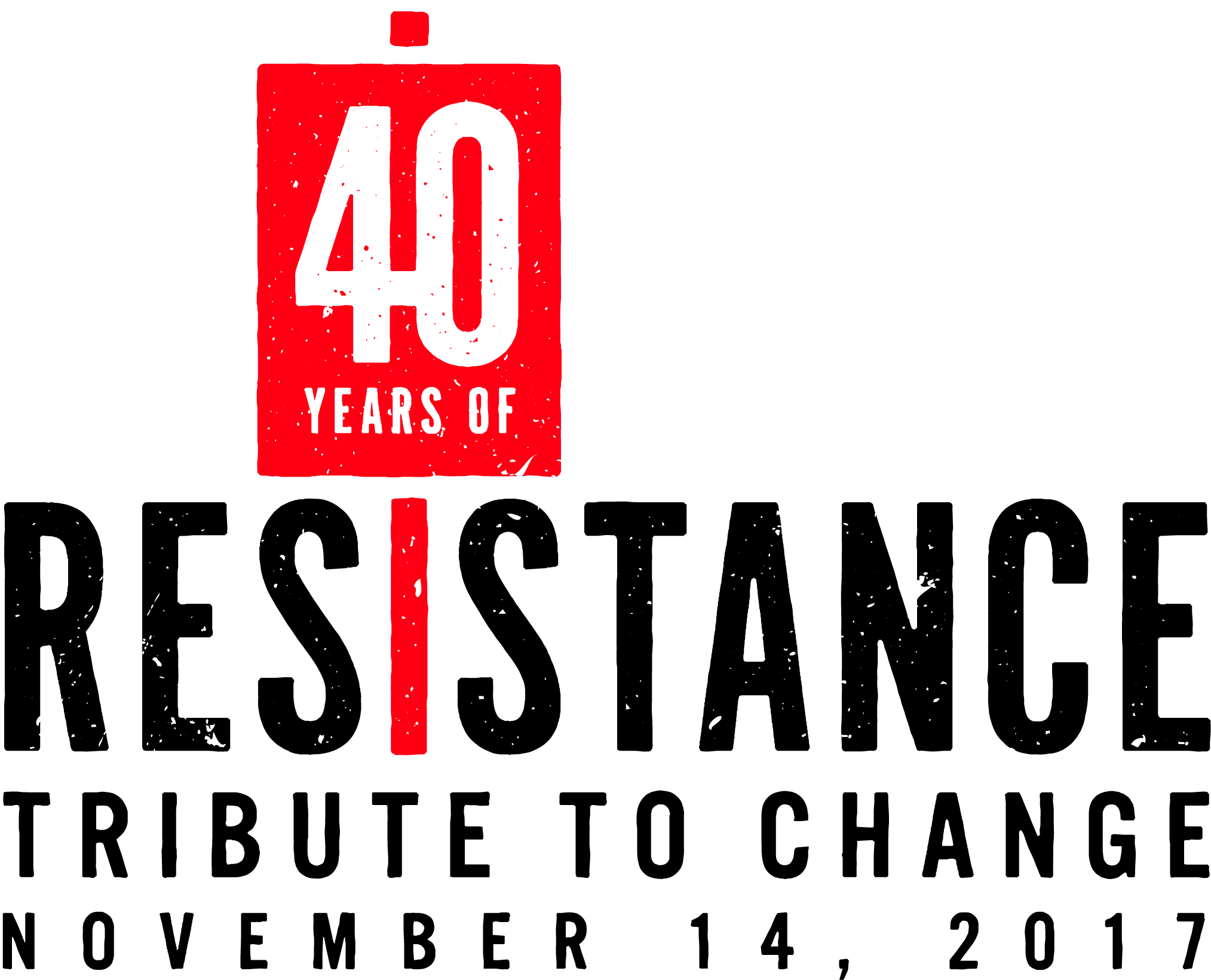 40 years of resistance logo